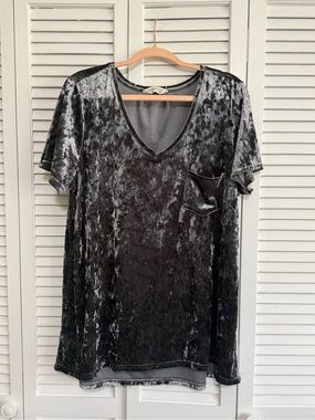 Spring + Mercer Crushed Velvet Top – XL